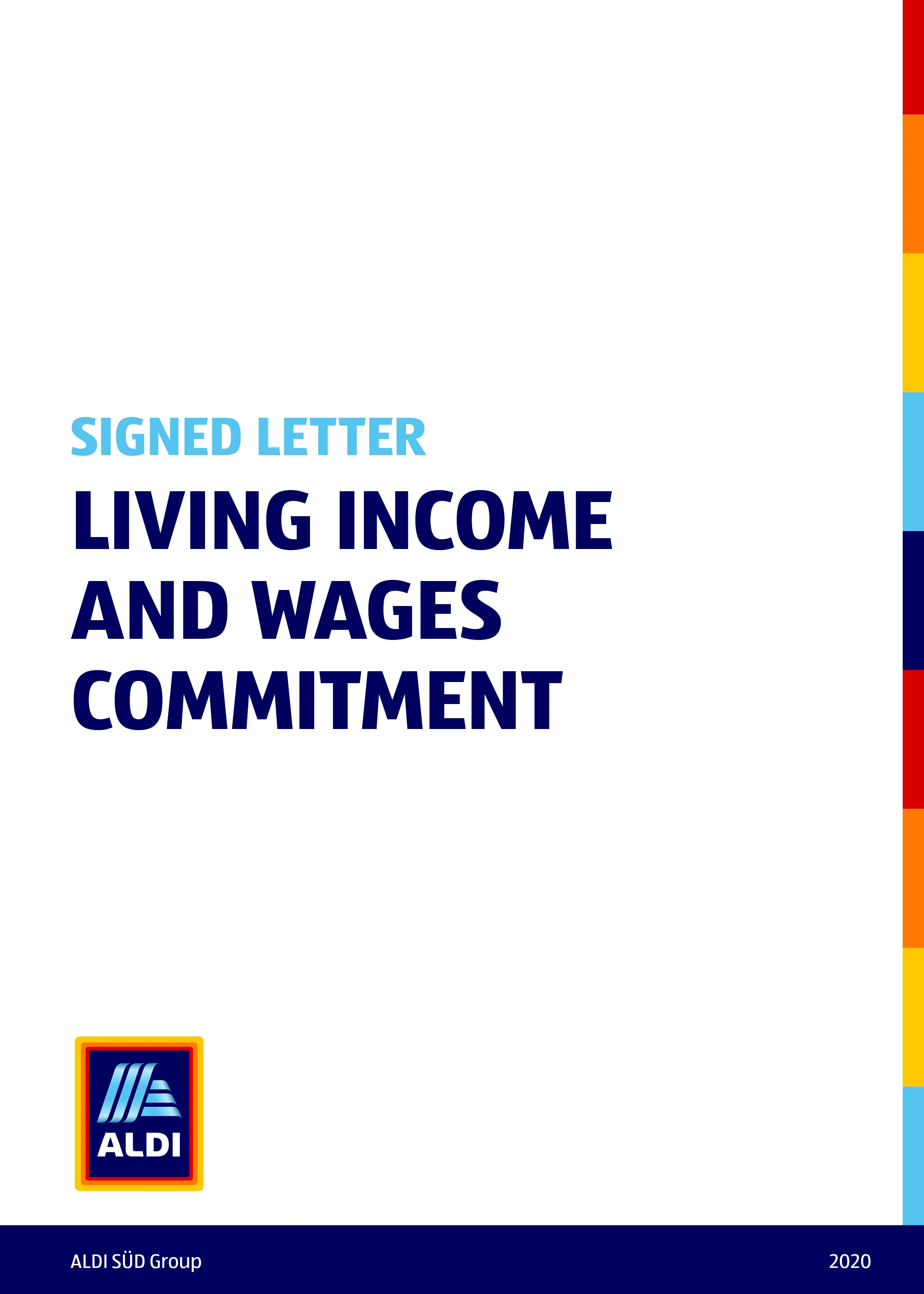 ALDI Signed Letter Living Income and Wages Commitment